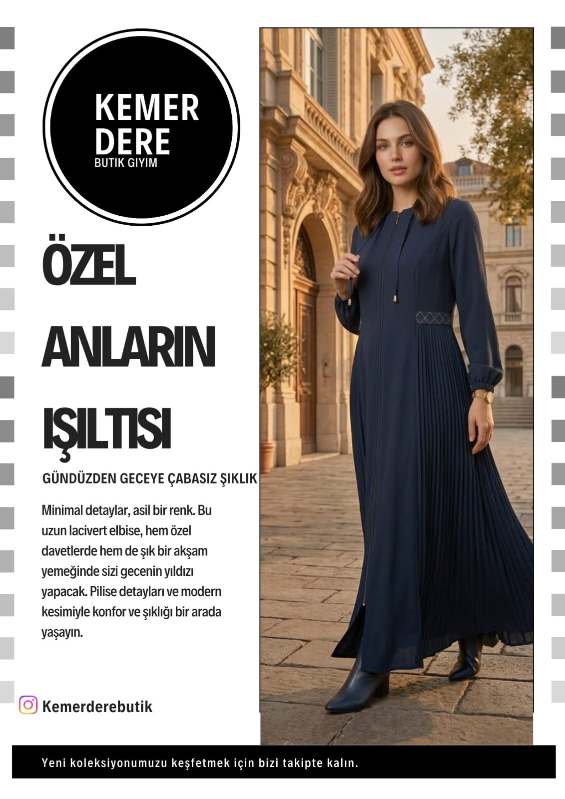 Zümra Pile Detaylı Fermuarlı Premium Kap / Ferace