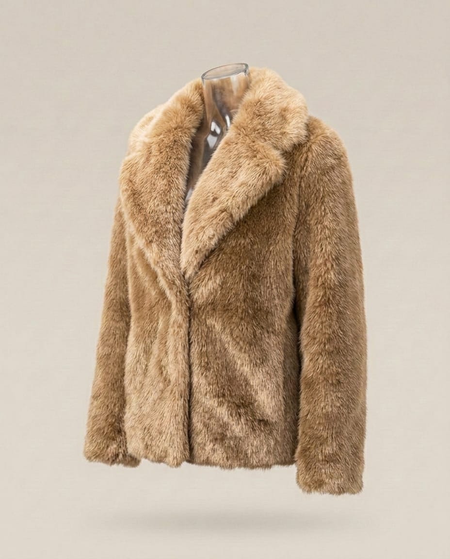 Noir Luxe Premium Faux Fur Kürk Ceket